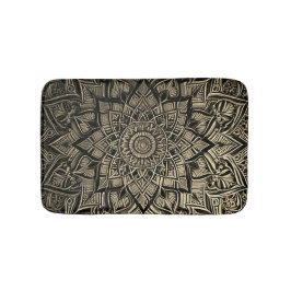 Gold Mandala Bath Mat Badematte