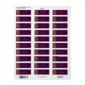 Gold Mandala Blühe auf Lila Eggplant Plum (Vorne)