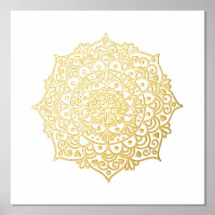 Gold Mandala Blume Pinacoteca comunale Casa Rusca Foliendrucke