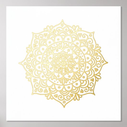 Gold Mandala Blume Pinacoteca comunale Casa Rusca Foliendrucke (Vorderseite)