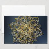 Gold Mandala Briefpapier (Vorne/Hinten)