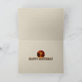 Gold Mandala Bronze Buddha Birthday Card Karte (Innenseite)