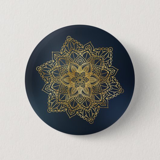 Gold Mandala Button (Vorderseite)