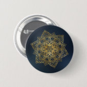 Gold Mandala Button (Vorne & Hinten)