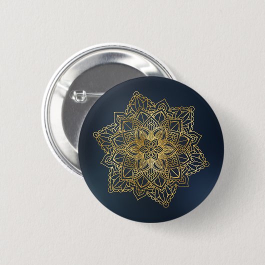 Gold Mandala Button (Vorne & Hinten)