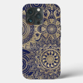 Gold Mandala Collection Blue Design Case-Mate iPhone Hülle (Rückseite)