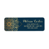 Gold Mandala Damask Muster (Vorne)