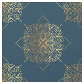 Gold Mandala Damask Muster Stoff (Nahaufnahme)