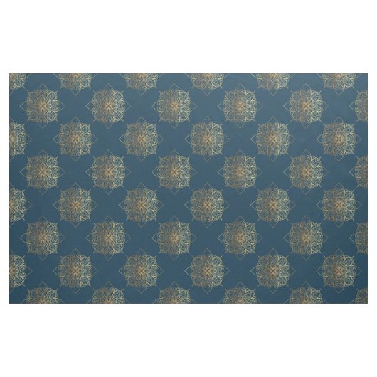 Gold Mandala Damask Muster Stoff (Fat Quarter (45,7 x 55,9 cm))