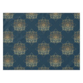 Gold Mandala Damask Muster Tischdecke (Vorderseite (Horizontal))