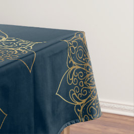 Gold Mandala Damask Muster Tischdecke