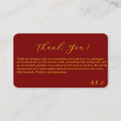 gold mandala danke Karte (Vorderseite)