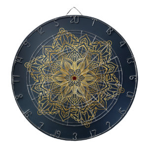 Gold Mandala Dartscheibe