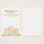 Gold Mandala Earring Display Cards (Vorne & Hinten)