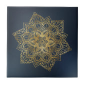 Gold Mandala Fliese (Vorderseite)
