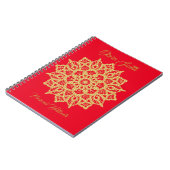 Gold Mandala Foto Notebook Notizblock (Linke Seite)