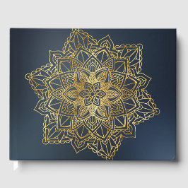 Gold Mandala Gästebuch