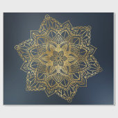 Gold Mandala Geschenkpapier (Flach)