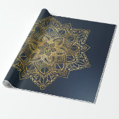 Gold Mandala Geschenkpapier (Ungerollt)