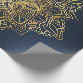 Gold Mandala Geschenkpapier (Ecke)