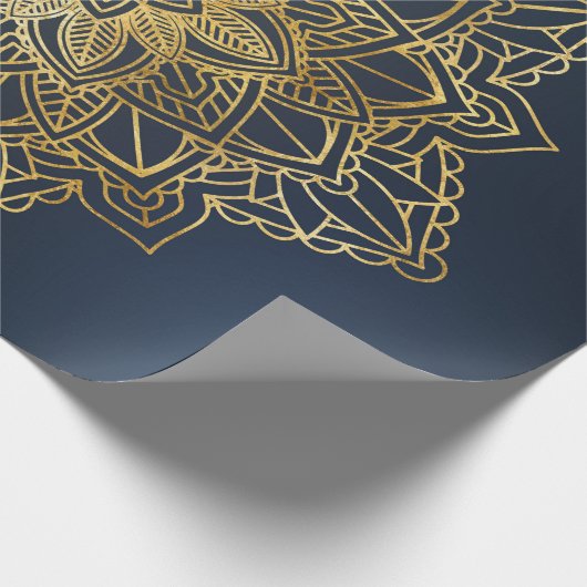 Gold Mandala Geschenkpapier (Ecke)