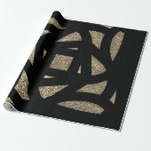 Gold Mandala Glitzert Geschenkpapier (Ungerollt)