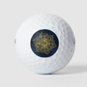 Gold Mandala Golfball (Vorderseite)