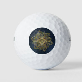 Gold Mandala Golfball