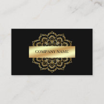 Gold Mandala im Schwarzen Hintergrund