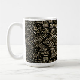 Gold Mandala Kaffeetasse