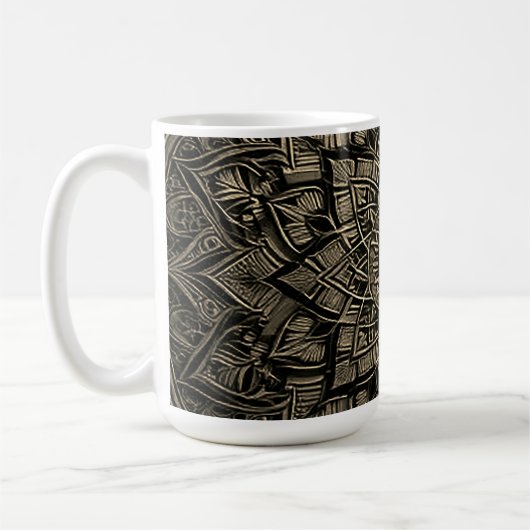 Gold Mandala Kaffeetasse (Links)