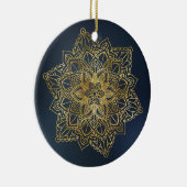 Gold Mandala Keramik Ornament (Rechts)