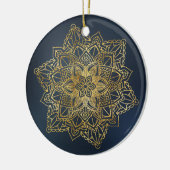 Gold Mandala Keramik Ornament (Links)