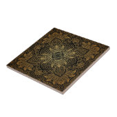 Gold Mandala Keramik Tile Fliese (Seite)
