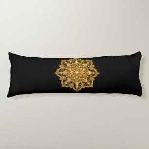 Gold-Mandala-Kissen Luxus-Dekoratives-Wurfkissen Seitenschläferkissen
