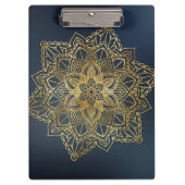 Gold Mandala Klemmbrett (Vorderseite)