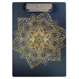 Gold Mandala Klemmbrett