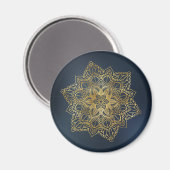 Gold Mandala Magnet (Vorderseite/Rückseite)