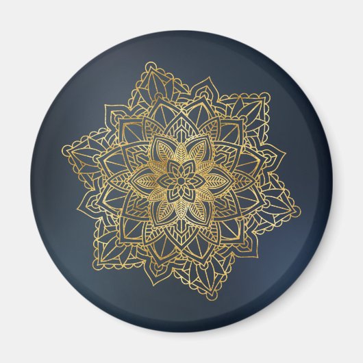 Gold Mandala Magnet (Vorne)