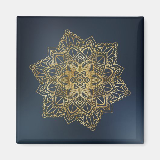 Gold Mandala Magnet (Vorne)