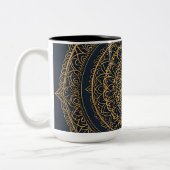 Gold Mandala Midnight Blue Tasse (Links)