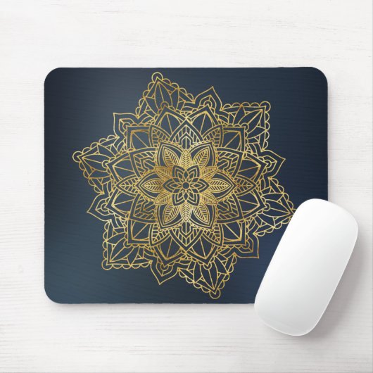 Gold Mandala Mousepad (Mit Mouse)