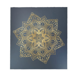 Gold Mandala Notizblock