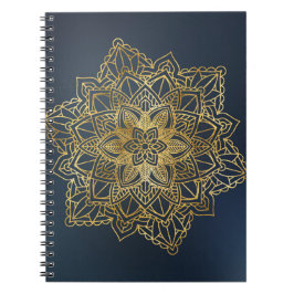 Gold Mandala Notizblock