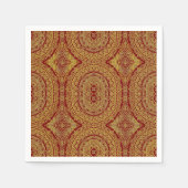 Gold Mandala On Red Serviette (Vorderseite)