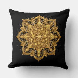 Gold Mandala Pillow Luxury Decorative Throw  Kissen