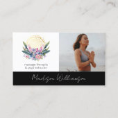 Gold Mandala Pink Crystals Psychisches Spirituelle Visitenkarte (Vorderseite)