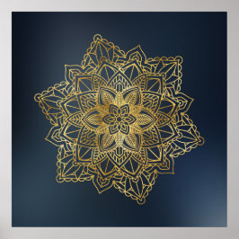 Gold Mandala Poster
