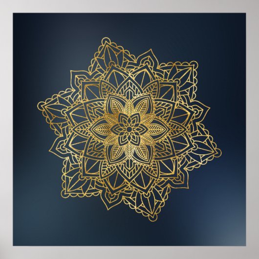Gold Mandala Poster (Vorne)