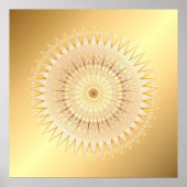 Gold Mandala Poster (Vorne)